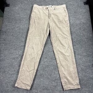 Banana Republic Traveler Corduroy Pants Mens 36x34 Gray Slim Fit 619087-01